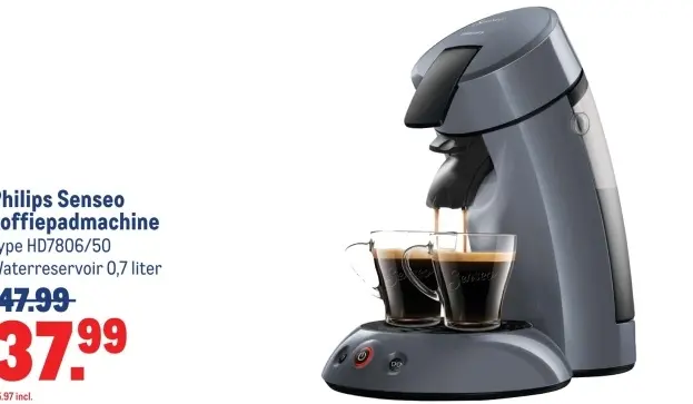 Aanbieding: Senseo koffiepadmachine