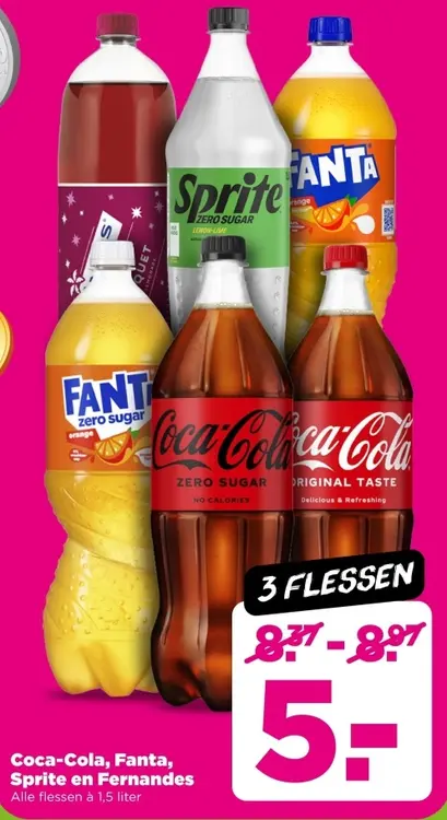 Aanbieding: Coca-Cola, Fanta, Sprite en Fernandes