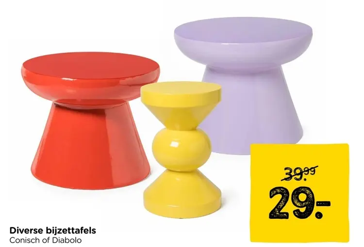 Aanbieding: Diverse bijzettafels
