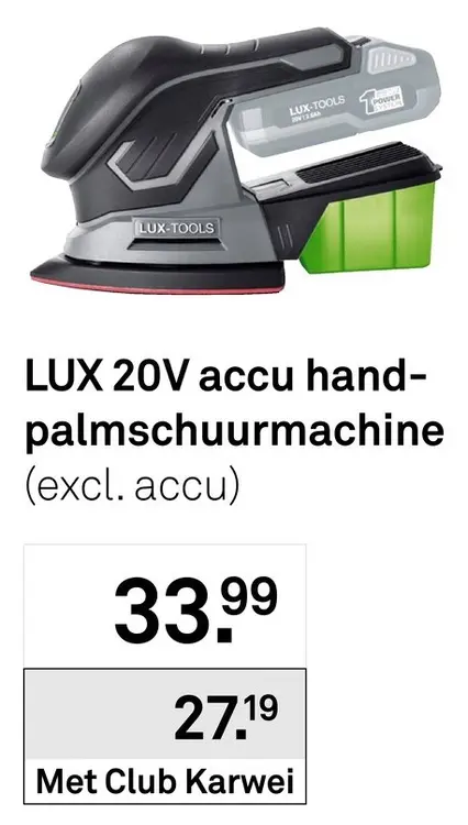 Aanbieding: Accu hand-palmschuurmachine