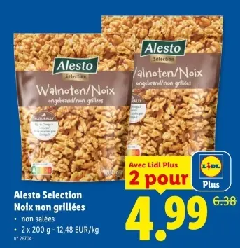 Offre: Noix non grillées