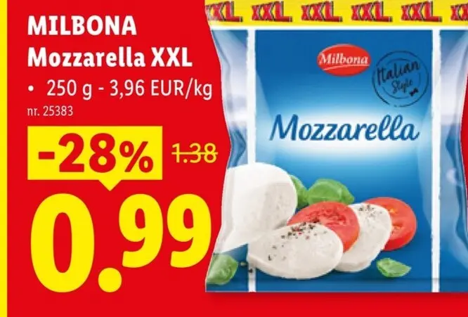 Promotie: Mozzarella XXL
