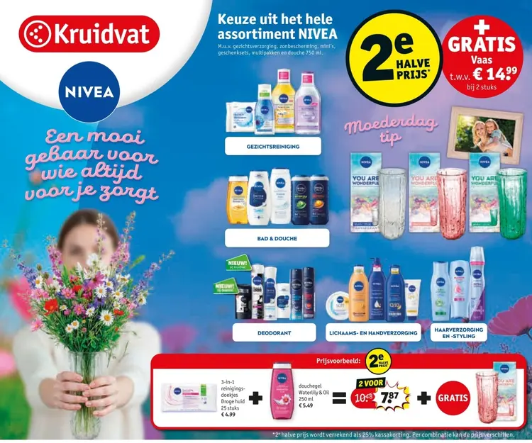 Aanbieding: 3-in-1 reinigingsdoekjes + douchegel