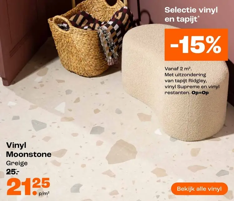 Promotie: Vinyl Moonstone Greige