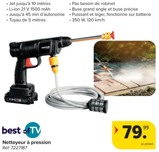 Offre: Nettoyeur à pression