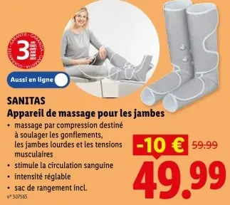 Offre: Appareil de massage pour les jambes