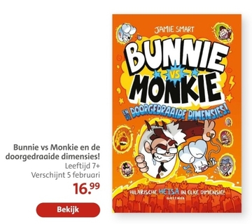 Aanbieding: Bunnie vs Monkie en de doorgedraaide dimensie