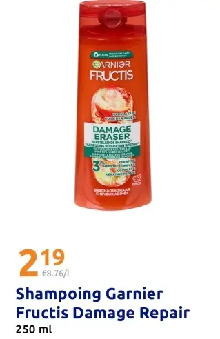 Offre: Shampoing Garnier Fructis Damage Repair