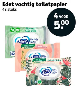 Aanbieding: Edet vochtig toiletpapier