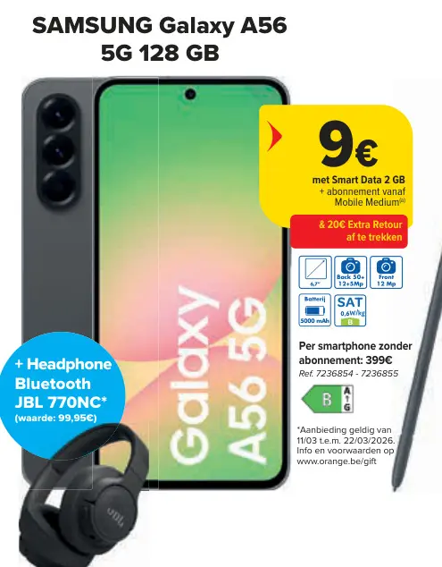Promotie: Galaxy A56 5G 128 GB