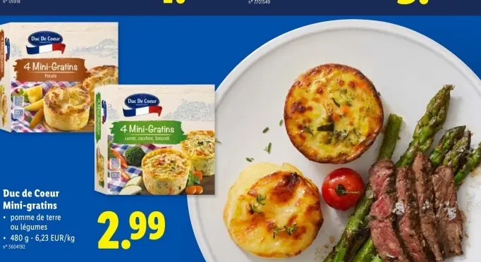 Offre: Mini-gratins