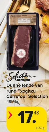 Promotie: Dunne lende van rund Txogitxu