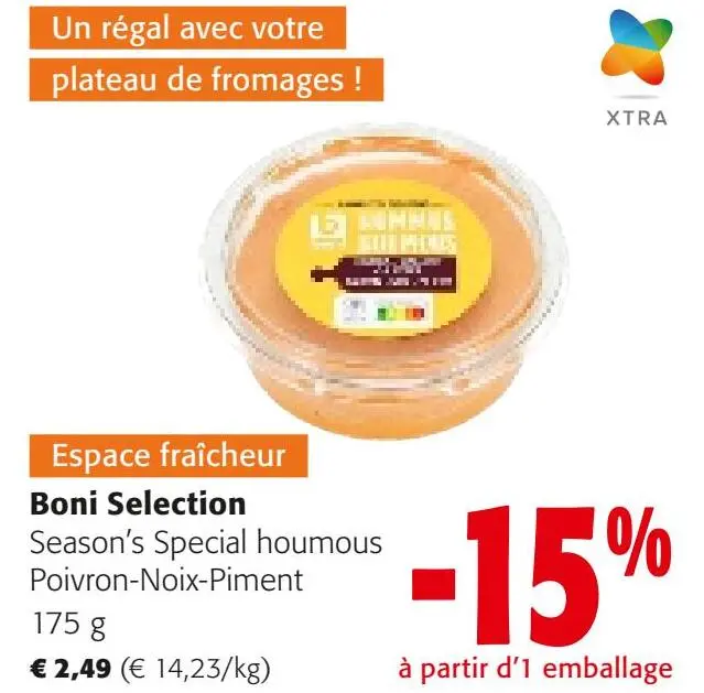 Offre: Season's Special houmous Poivron-Noix-Piment