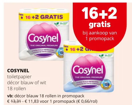 Promotie: toiletpapier