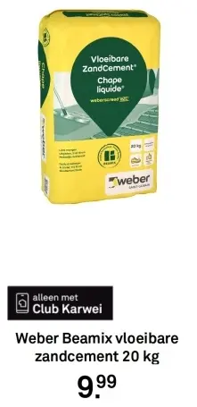 Aanbieding: Beamix vloeibare zandcement 20 kg