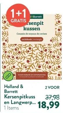 Aanbieding: Kersenpitkussen en Langwerp...