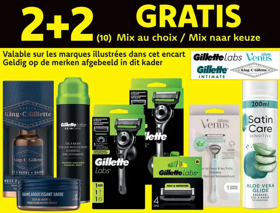 Offre: Gillette Labs, Venus, Intimate ou King C Gillette