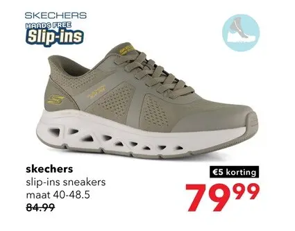 Aanbieding: Skechers Slip-ins: BOBS Sport Squad heren sneakers groen