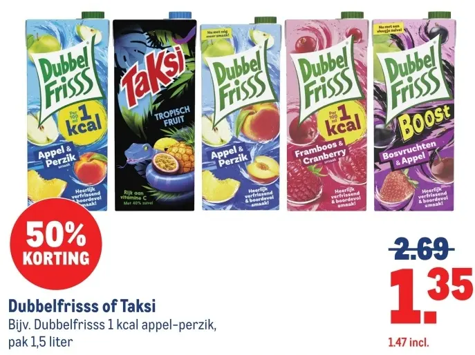 Aanbieding: Dubbelfrisss or Taksi