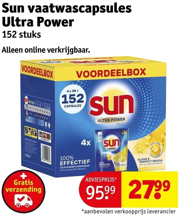 Aanbieding: Vaatwascapsules Ultra Power