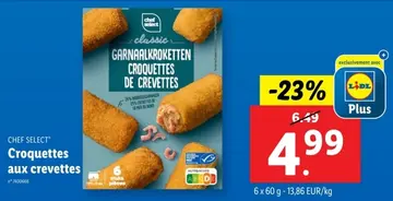Offre: Croquettes aux crevettes