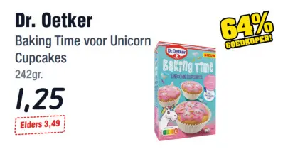 Aanbieding: Baking Time voor Unicorn Cupcakes