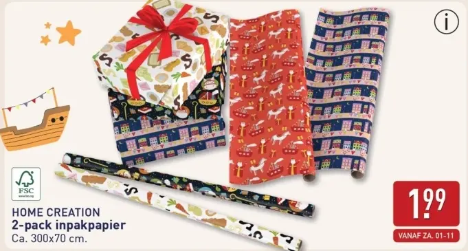 Aanbieding: 2-pack inpakpapier