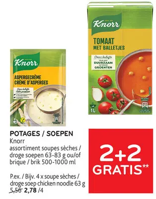 Offre: Potages / Soepen