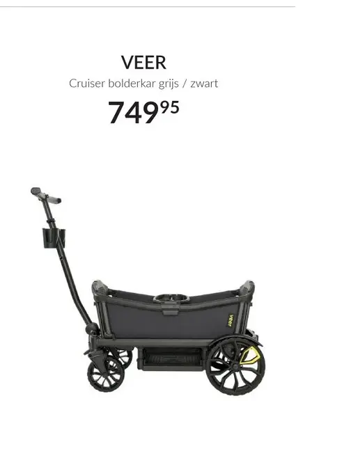 Aanbieding: Cruiser bolderkar grijs / zwart