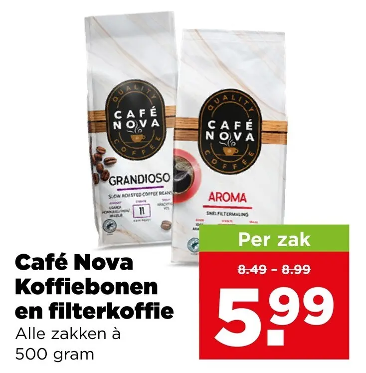 Aanbieding: Koffiebonen en filterkoffie