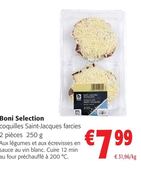 Offre: coquilles Saint-Jacques farcies