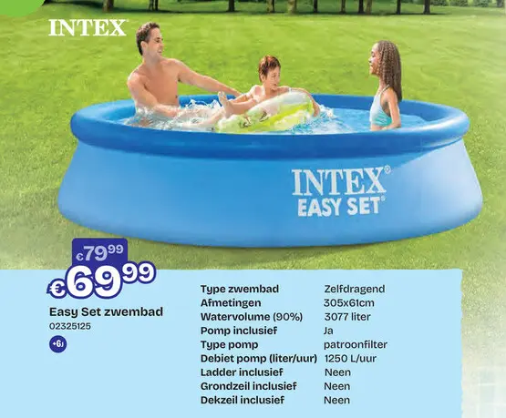 Promotie: Easy Set zwembad