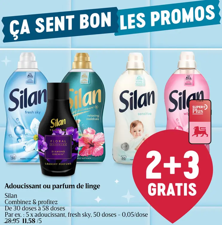 Offre: Adoucissant ou parfum de linge
