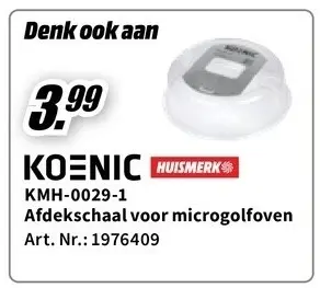Promotie: Afdekschaal voor microgolfoven