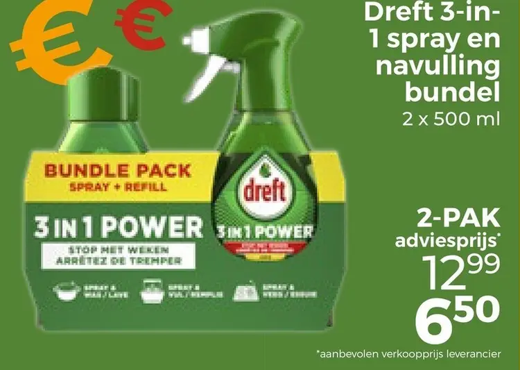 Aanbieding: 3-in-1 spray en navulling bundel