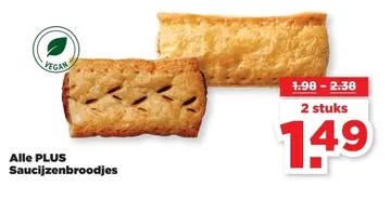 Aanbieding: Alle PLUS Saucijzenbroodjes