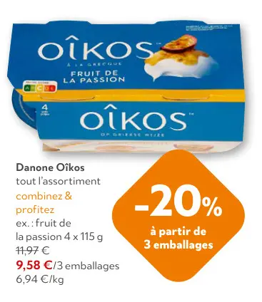Offre: Oîkos fruit de la passion