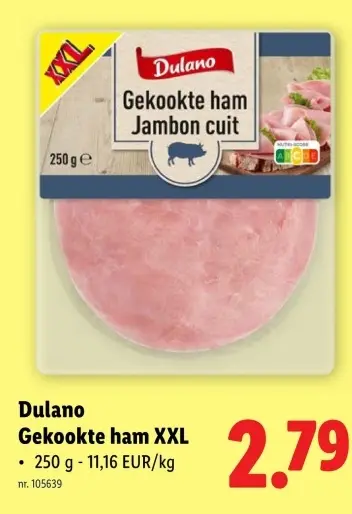 Promotie: Gekookte ham XXL