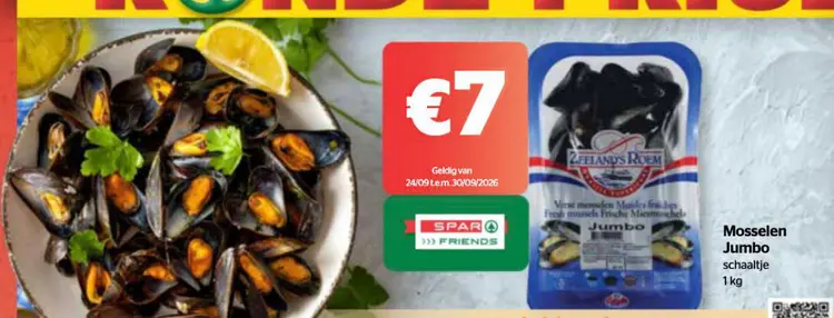 Promotie: Mosselen Jumbo