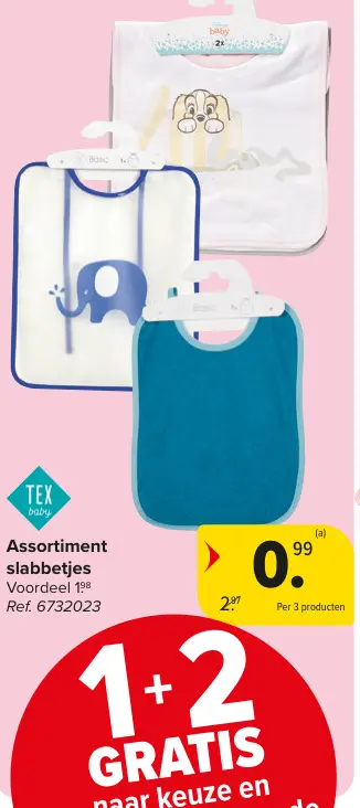 Promotie: Assortiment slabbetjes