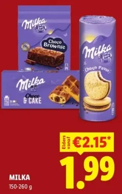 Aanbieding: Choco brownie, choco & cake of choco pause