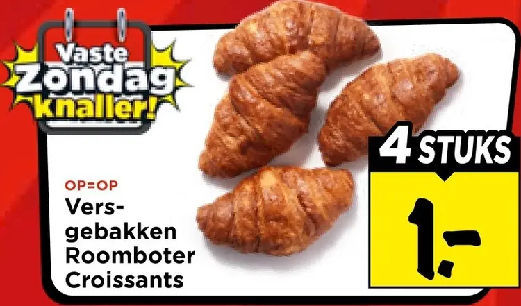 Vers-gebakken Roomboter Croissants