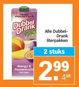 Aanbieding: Alle DubbelDrank literpakken