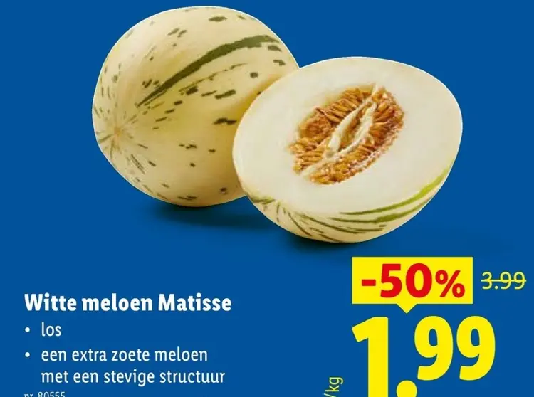 Promotie: Witte meloen Matisse