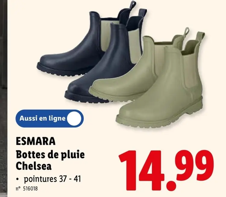 Offre: Bottes de pluie Chelsea