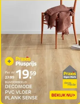 Aanbieding: Decomode pvc vloer plank sense
