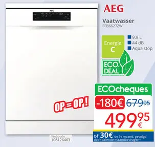 Promotie: Vaatwasser