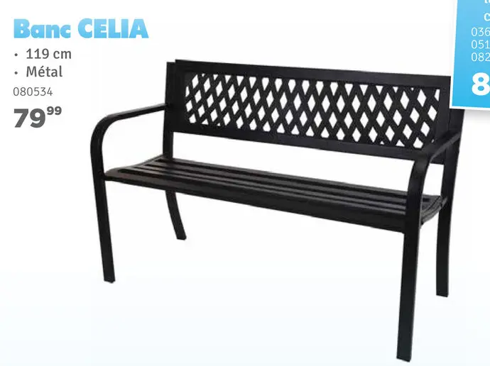 Offre: Banc CELIA