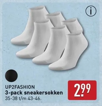 Aanbieding: UP2FASHION sneakersokken