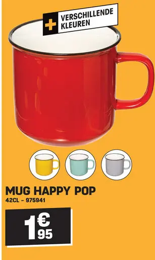 Promotie: Mug happy pop